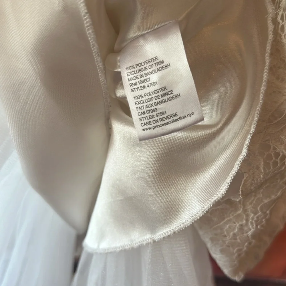 American Princess Lace Flower Girl Dress Easter Wedding Formal Girls 5